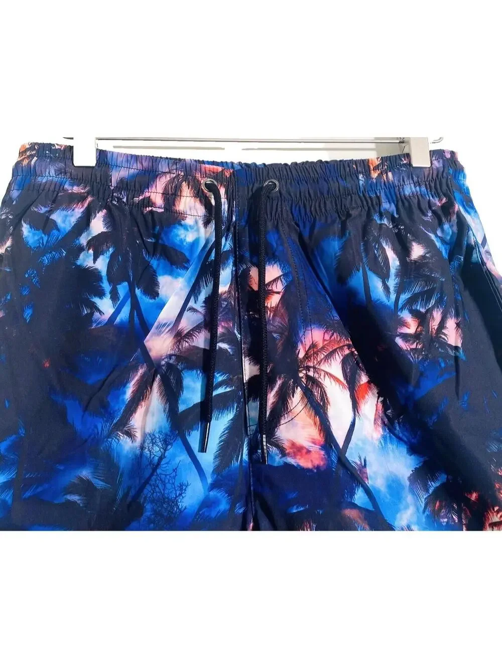 Mens Swim Trunks Casual Trendy Hawaiian Style Palm Tree Shorts For Summer New